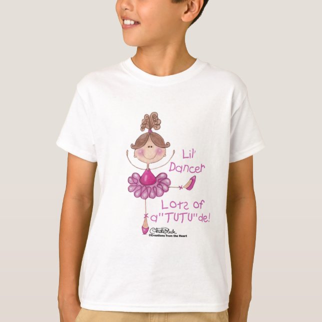 Ballerina mit ATUTUde T-Shirt (Vorderseite)