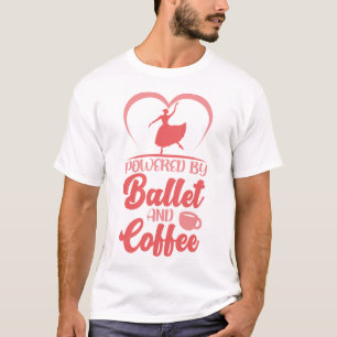 Ballerina mit Ballett und Kaffee T-Shirt