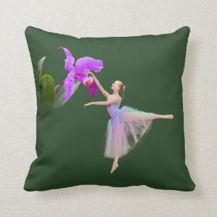 Ballerina mit Orchidee Kissen