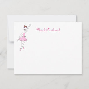 Ballerina-Mitteilungskarten Einladung