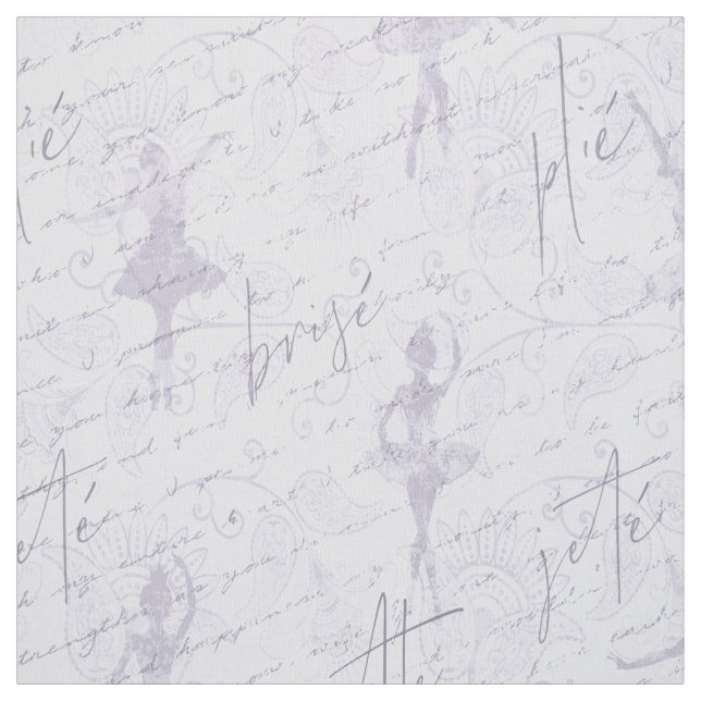 Ballerina Moves Pattern Violet ID738 Stoff (Muster)