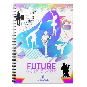 Ballerina Musician Martial Artist Spiral Notebook Notizblock