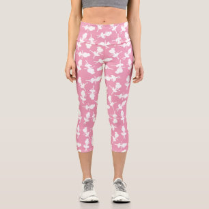 Ballerina Muster, Ballettmädchen, Balletttanz Capri Leggings