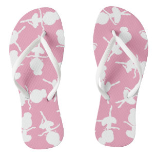 Ballerina Muster, Ballettmädchen, Balletttanz Flip Flops