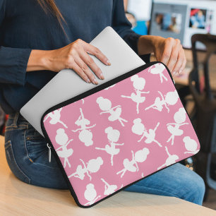 Ballerina Muster, Ballettmädchen, Balletttanz Laptopschutzhülle