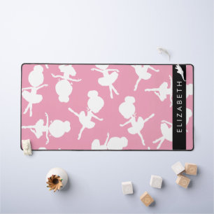 Ballerina Muster, Ballettmädchen, Tanz, Ihr Name Schreibtischunterlage