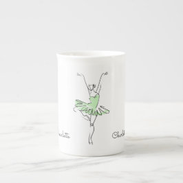 Ballerina-Name-Kaffee-Tasse Prozellantasse