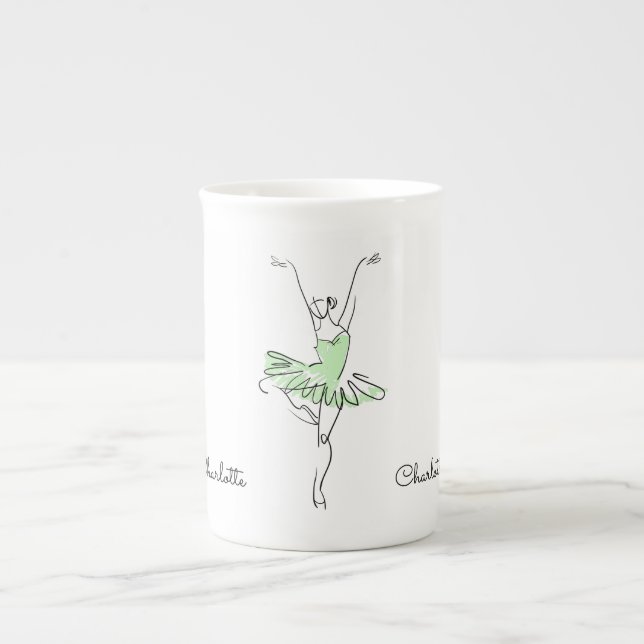 Ballerina-Name-Kaffee-Tasse Prozellantasse (Vorderseite)