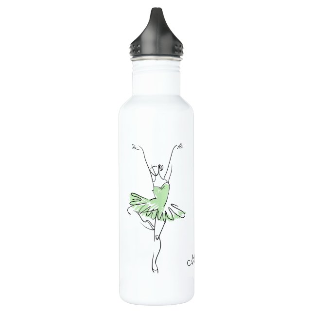 Ballerina-Name-Wasserflaschen Edelstahlflasche (Links)