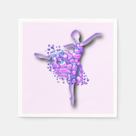 Ballerina Napkins Ballett Tänzerin Frau Serviette