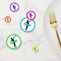 Ballerina Neon Ballet Tänzerin Silhouette