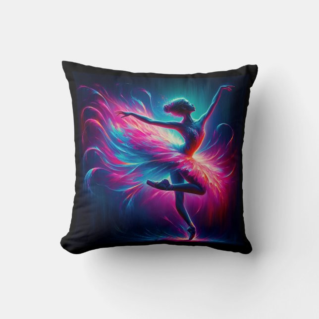 Ballerina Neon Beauty Kissen (Vorderseite)
