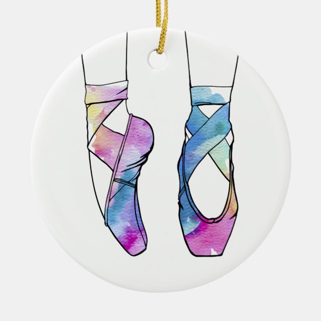 Ballerina Niedlich Ballet Keramik Ornament (Vorne)