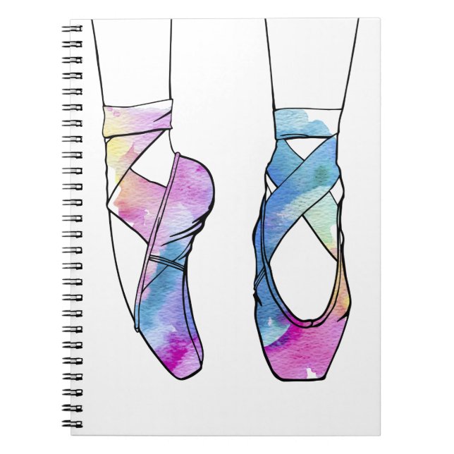 Ballerina Niedlich Ballet Notizblock (Vorderseite)