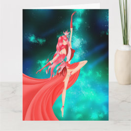 Ballerina Night Sky Greetings Card Karte