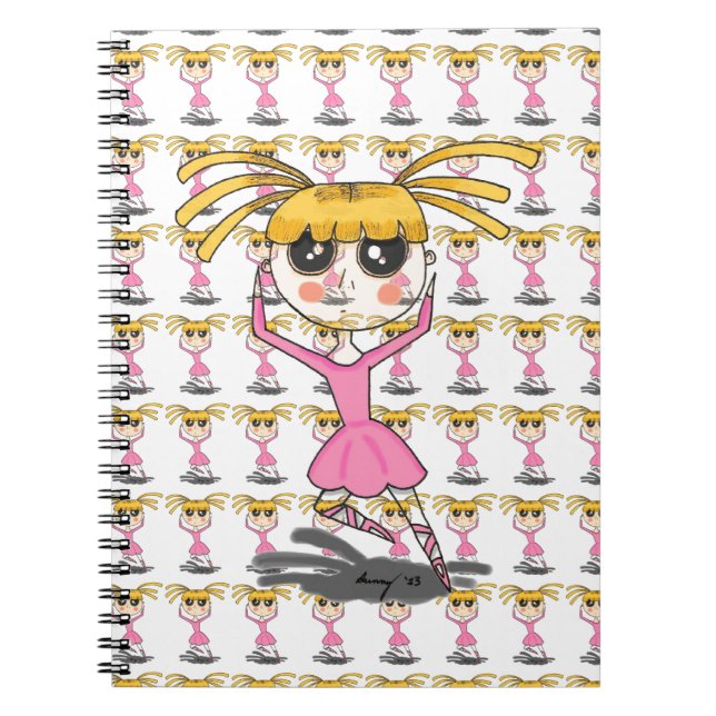 Ballerina-Notebook Notizblock (Vorderseite)