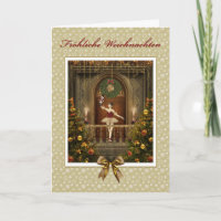 Ballerina Nutcracker Fröhliche Weichnachten Deutsc