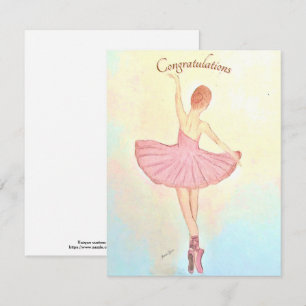 Ballerina Painting Grußkarte Personalisieren