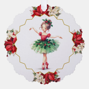 Ballerina-Papierdekoration Ornament Karte