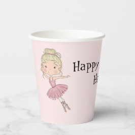 Ballerina Party Personalisiert Pappbecher