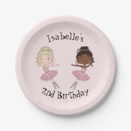 Ballerina Party Personalisierte Teller