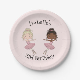 Ballerina Party Personalisierte Teller