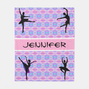 Ballerina Pastel Dance Fleece Blanket
