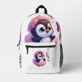 Ballerina Penguin Dreams Bedruckter Rucksack