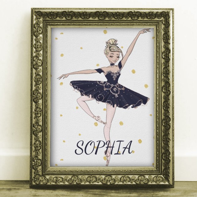Ballerina Personal Gold Sposter Poster (Von Creator hochgeladen)