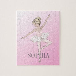 Ballerina Personal Pink Silver Puzzle
