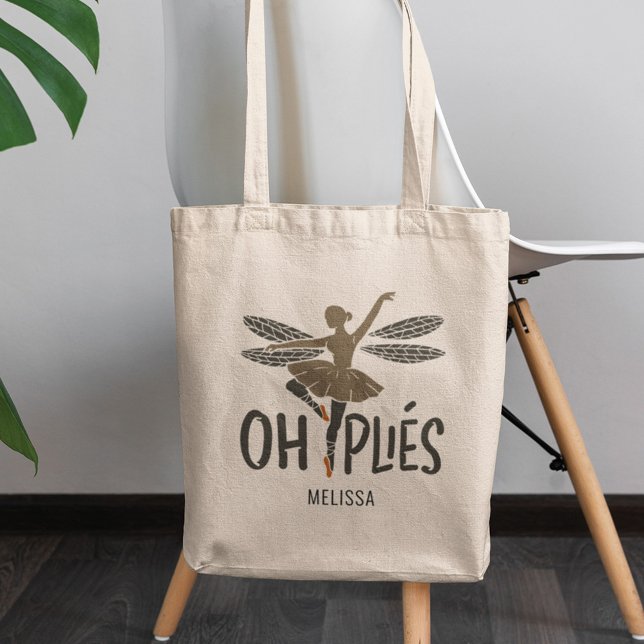 Ballerina Personalisiert Ballet Dancer Tragetasche (Oh Plies Ballet Gag Tote Bag)