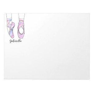 Ballerina Personalisiert Ballet Notizblock