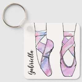 Ballerina Personalisiert Ballet Schlüsselanhänger