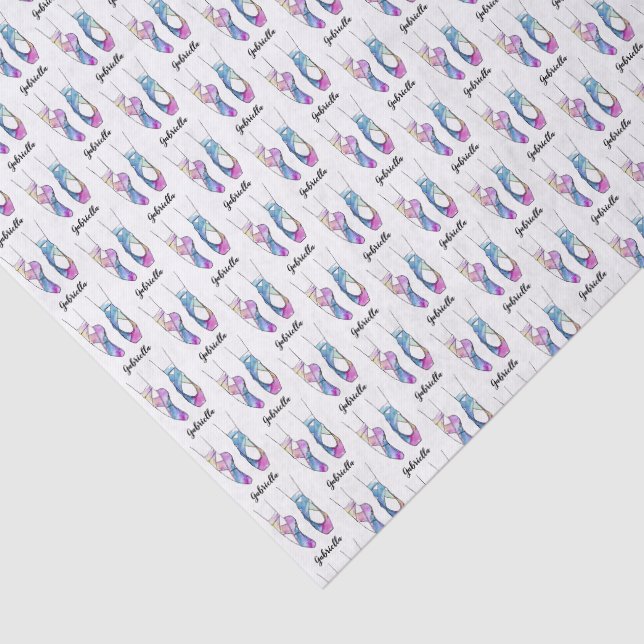 Ballerina Personalisiert Ballet Seidenpapier (Ausschnitt)