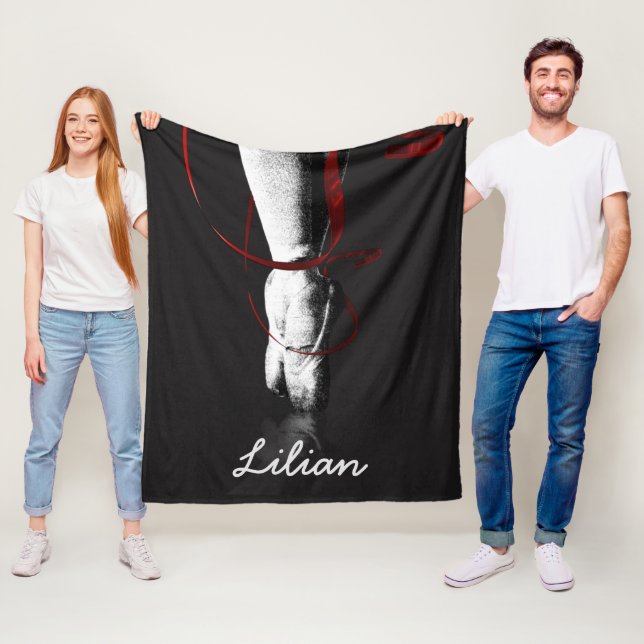Ballerina Personalisiert Fleecedecke (Beispiel)