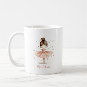 Ballerina Personalisiert Name Girly Kaffeetasse