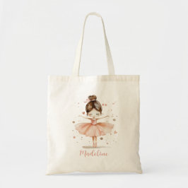 Ballerina Personalisiert Name Girly Tragetasche