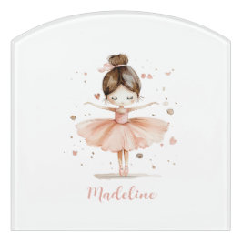 Ballerina Personalisiert Name Girly Türschild