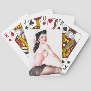 Ballerina Pin Up Spielkarten