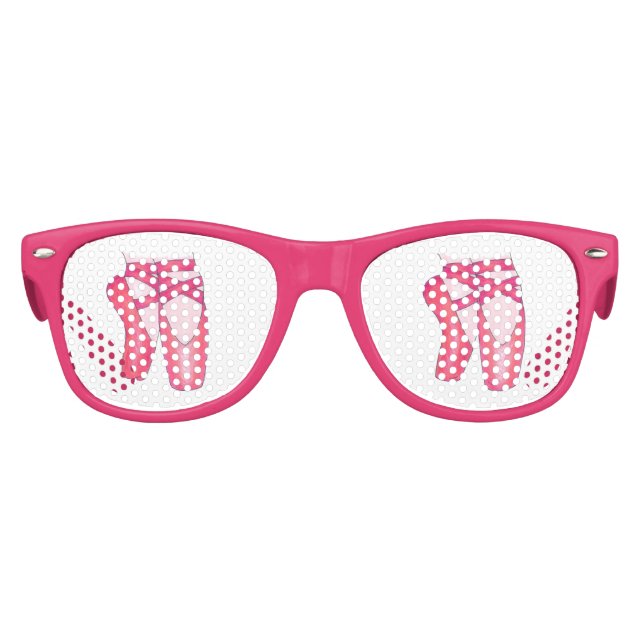 Ballerina Pink Ballett Tanz Pointe Toe Shoes Partybrille (Vorderseite)
