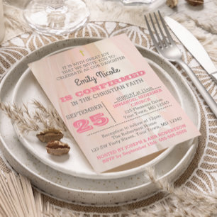 Ballerina Pink Bestätigung Einladung