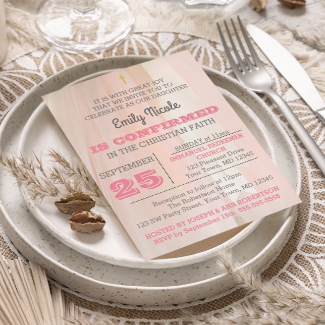 Ballerina Pink Bestätigung Einladung (Von Creator hochgeladen)