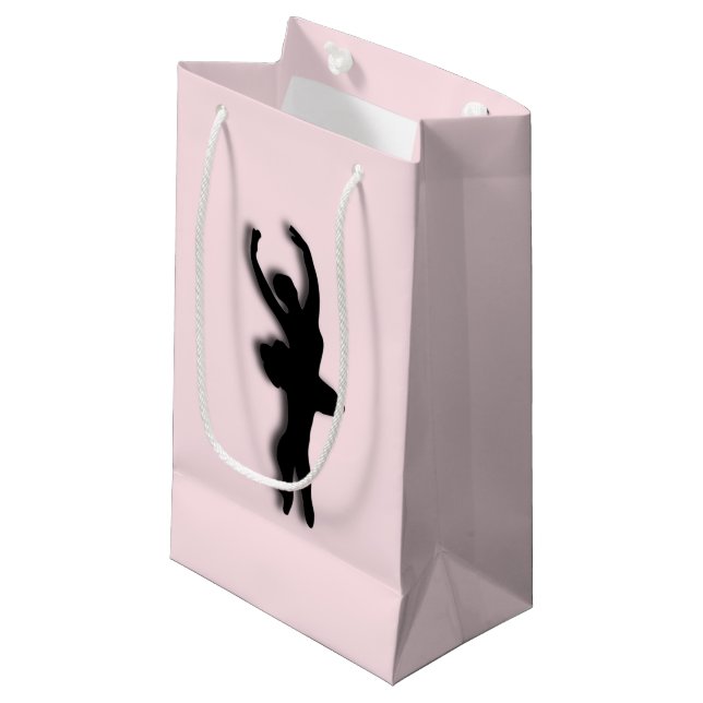 Ballerina Pink Kleine Geschenktüte (Vorderseite Schrägansicht)