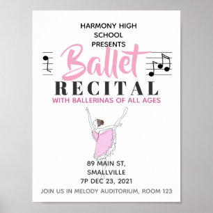 Ballerina Pink Poster