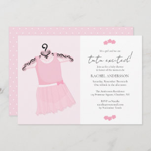 Ballerina Pink Tutu Kinderdusche Einladung