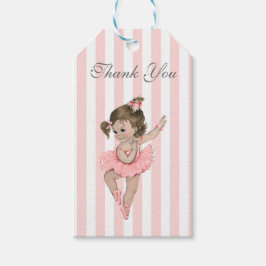 Ballerina Pink Tutu Spitzen Blume Geschenkanhänger