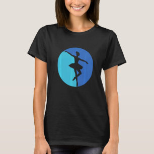 Ballerina Pointe Barr Grafik 5 T-Shirt