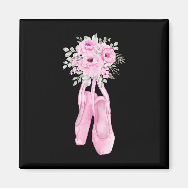 Ballerina Pointe Shows Blume Ballet Dancer Magnet (Vorne)