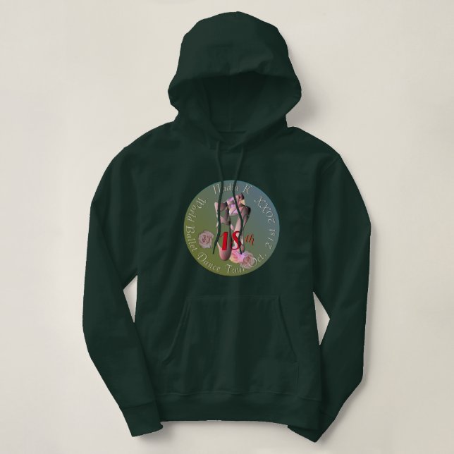 Ballerina Pointe Tanztroupe Hoodie (Design vorne)