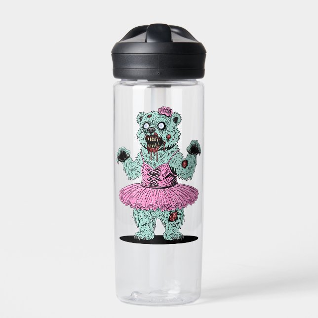 Ballerina Polar Bear Zombie Trinkflasche (Vorderseite)